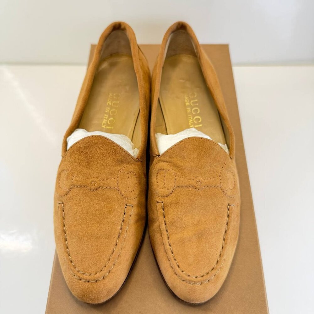 Gucci Suede Horsebit Loafers – Size EU 37 (US 6) – Made in Italy